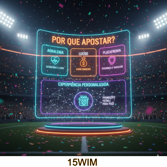 15WIM — Prêmios reais e bônus imperdíveis!